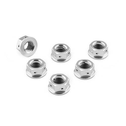 Rear sprocket nuts silver - rear,
