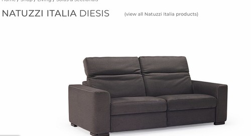 Natuzzi italia diesis seater - italia,