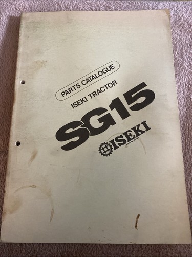 Iseki model sg13 tractor - model,