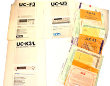 AKAI UC-K3/L Tuner-UC-F3 Cassette,UC-U3 AMP Operators Manuals Warranty 1980