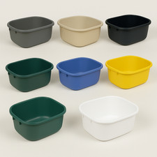 RECTANGULAR WASHING UP BOWL PLASTIC LARGE SMALL OBLONG KITCHEN SINK COLOURED