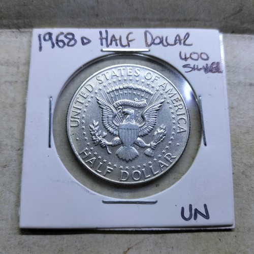1968 kennedy silver half - 1968-d,