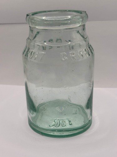 Old aqua glass fruit growers