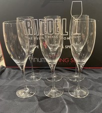 Riedel Vinum Flute Champange set of  6 glasses 