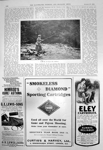Old lady fishing - old,