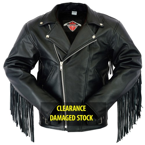Tasseled leather motorbike - tasseled,