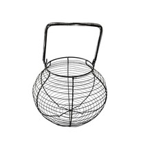 VINTAGE metal wire egg basket