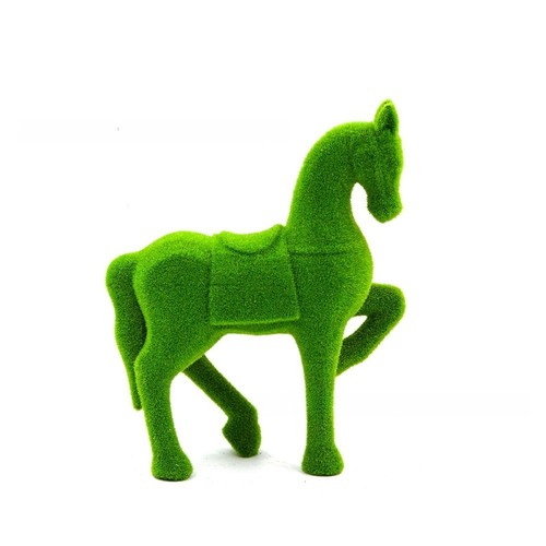 Resin horse garden - resin,