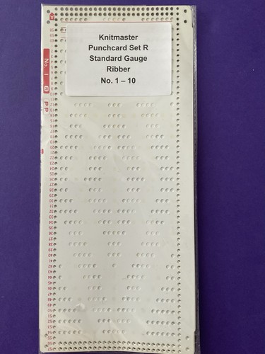 Knitmaster punchcards set - knitmaster, r