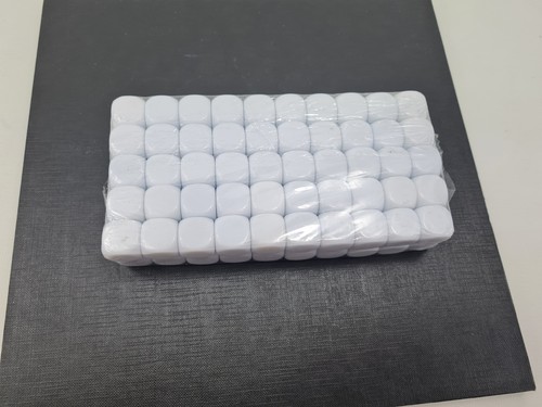 100x acrylic dice - 100x, blank