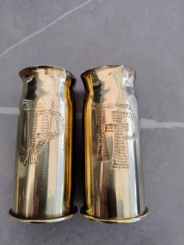 Pair small antique ww1 - pair,