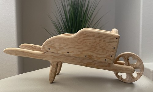 Handmade wooden wheelbarrow - handmade,