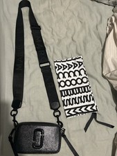 Marc Jacobs Black Leather Snapshot Crossbody Bag