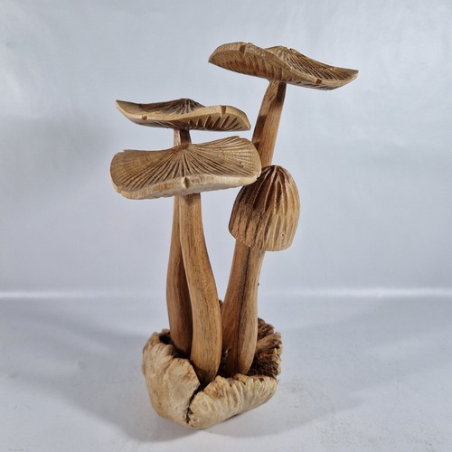 Wooden hand carved flat top - carved,