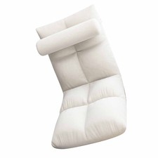 White Floor Chair With Back