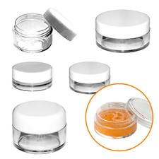3ml 5ml 10ml 20ml Empty Round Plastic Cosmetic Container Sample Pot Jar Travel!!