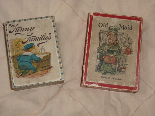 Vintage card games old - vintage, maid