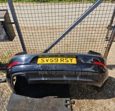 2009 VOLKSWAGEN VW PASSAT COMPLETE REAR BUMPER PDC IN BLACK LC9X