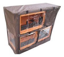 BUNNY BUSINESS HUTCH COVER BB-41-DDL & BB-48-DDL DOUBLE DECKER HUTCH AND RUN