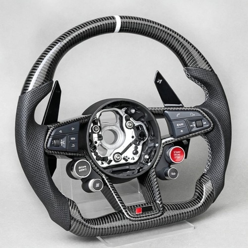 Carbon fiber steering wheel - carbon,
