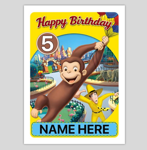 Personalised curious george - personalised,