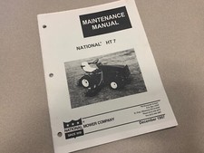 1997 National HT-7 TriPlex Reel Fairway Rough Mower Parts Manual Service