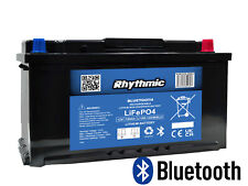 RHYTHMIC LEISURE BATTERY 12V 100Ah LiFePO4 LITHIUM GOLF CART BATTERIES BLUETOOTH