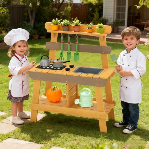 Kids outdoor mud kitchen kid - kids,