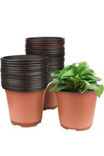 50 pcs 10cm Plant Pots Plastic