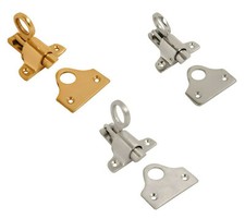 Ring Fanlight Latch Brass Chrome Satin Catch Sash Window Loft Attic Hatch Sprung