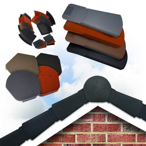 Roof dry verge - roof, cap