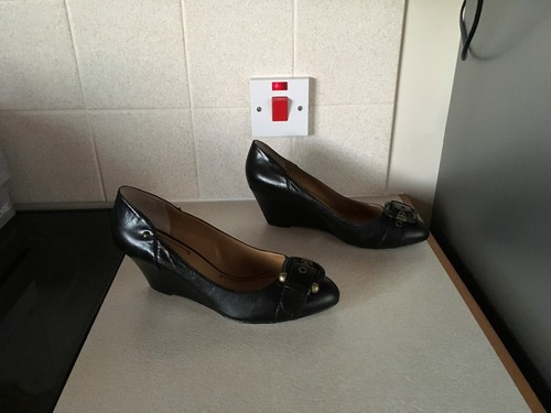 Nine west ladies wedge - nine, leather