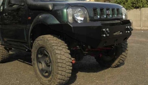 Front steel bumper off - front,