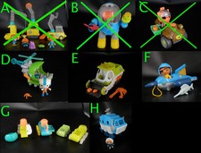 Fisher-Price Moose Mattel Octonauts GUP Vehicle Action Figures