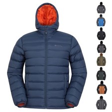 Mountain Warehouse Seasons Men's Padded Warm Jacket Water Resistant Casual Coat