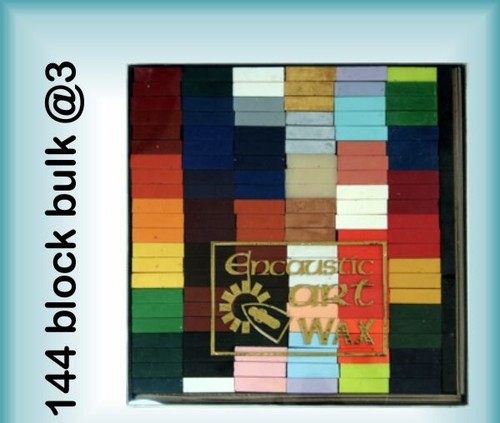 148 encaustic wax blocks - encaustic, 3