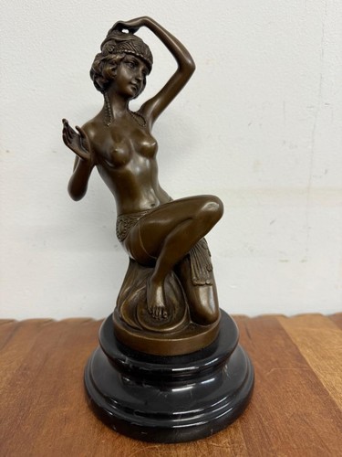 Art deco bronze sculpture - bronze,