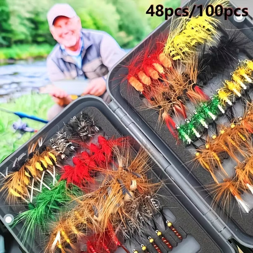 Pcs fly fishing - fly, set