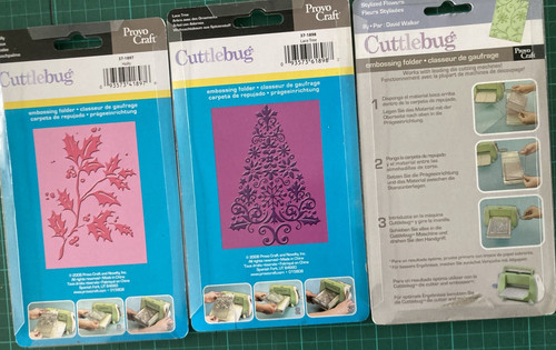 Cuttlebug embossing folders - embossing,