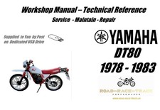 Yamaha DT80 DT80 DT 80  Service Repair  Workshop Manual USB 1978 - 1983