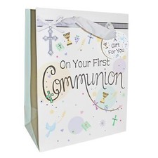 Holy Communion Gift Bag 23cm x 18cm Religious - Multicolour C50201