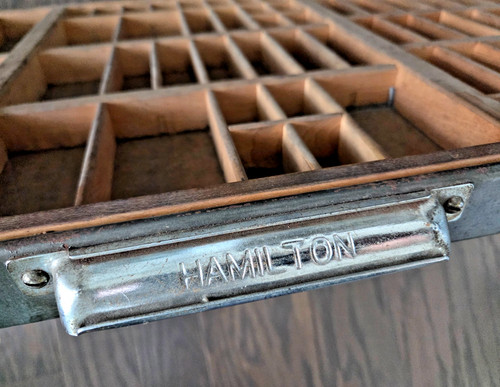 Vtg hamilton letterpress wood - vtg,