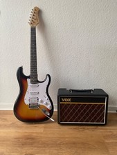 Harley Benton ST-20HSS SB Standard Series, with VOX Pathfinder Amplifier + Strap