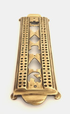 ANTIQUE SOLID BRASS CRIBBAGE