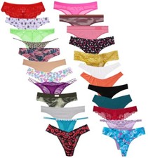 12 pack XS Women's Underwear Thongs Knickers Sexy Panties Brief G String Ladies