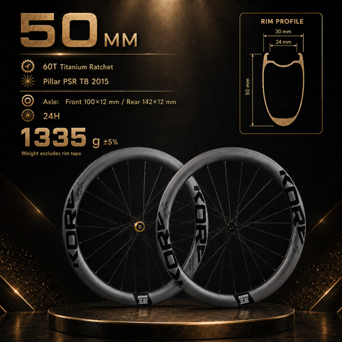 Kore 50mm carbon - carbon, wheelset