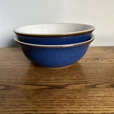 Denby Imperial Blue Cereal Bowls Set of 2 