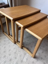 Danish Set Of Three Nesting Tables Made In Denmark