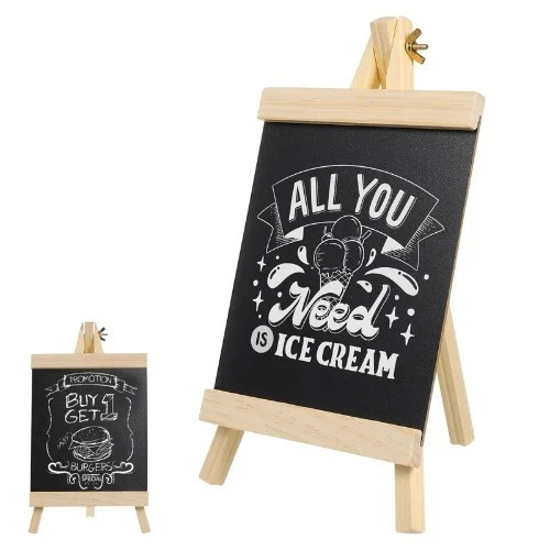 Small chalkboard with - small,