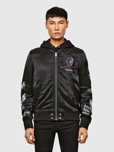 Diesel bomber jacket black - diesel,